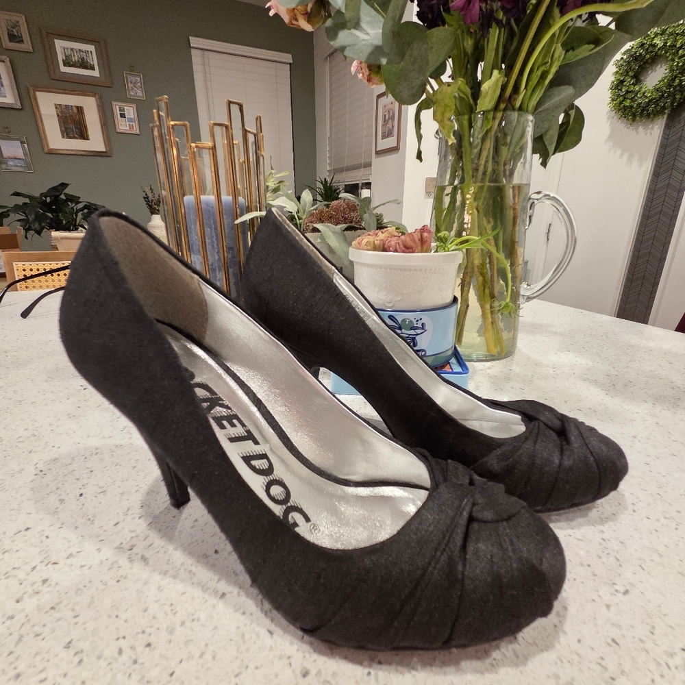 Rocket Dog Satin Black Heels